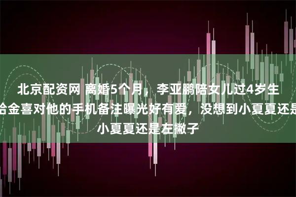 北京配资网 离婚5个月，李亚鹏陪女儿过4岁生日，海哈金喜对他的手机备注曝光好有爱，没想到小夏夏还是左撇子
